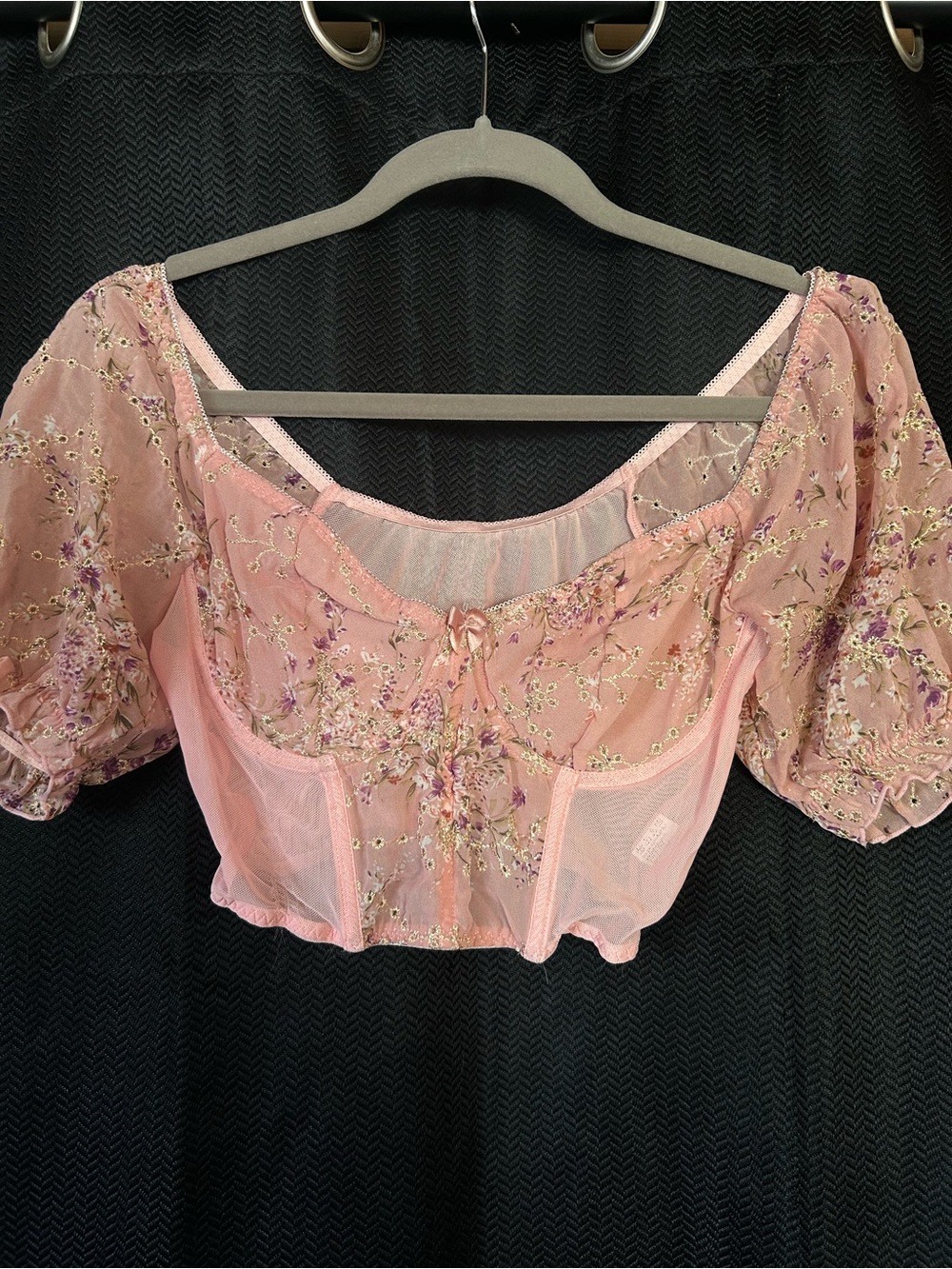 Pink Cropped Top